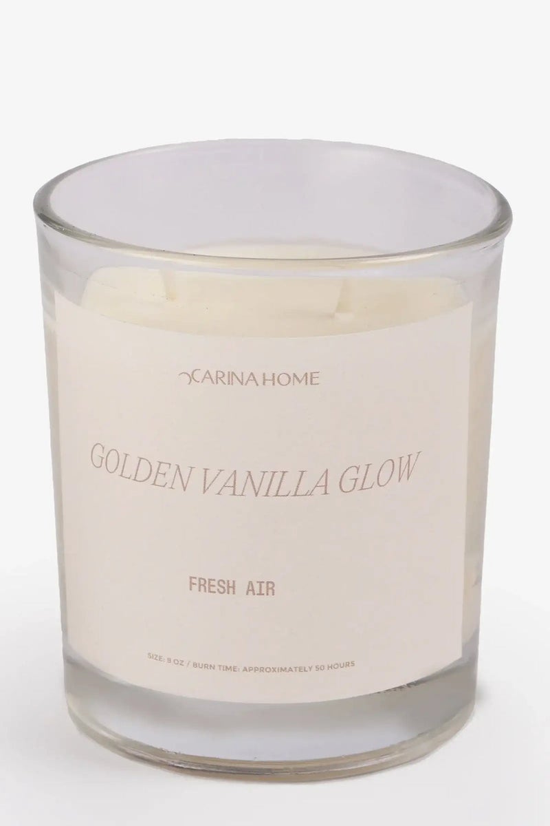 Carina Vanilla Glow Candle Jar (8oz) - Image 2