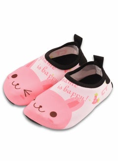 أحذية للأطفال بتصميم الأرنب الوردي