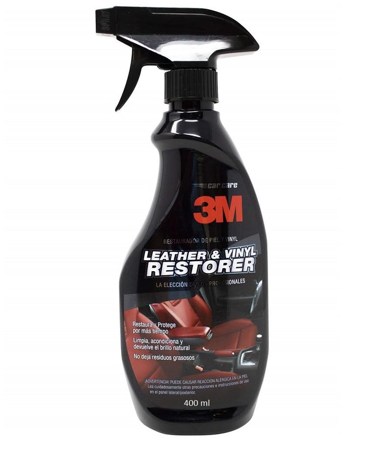 3M Leather & Vinyl Restorer, Moisture Restoration, Protection Against Damage, Non-Greasy Finish, Applicable on All Leather, Vinyl and Rubber Surfaces (400ml, Pack of 1) - Image 3