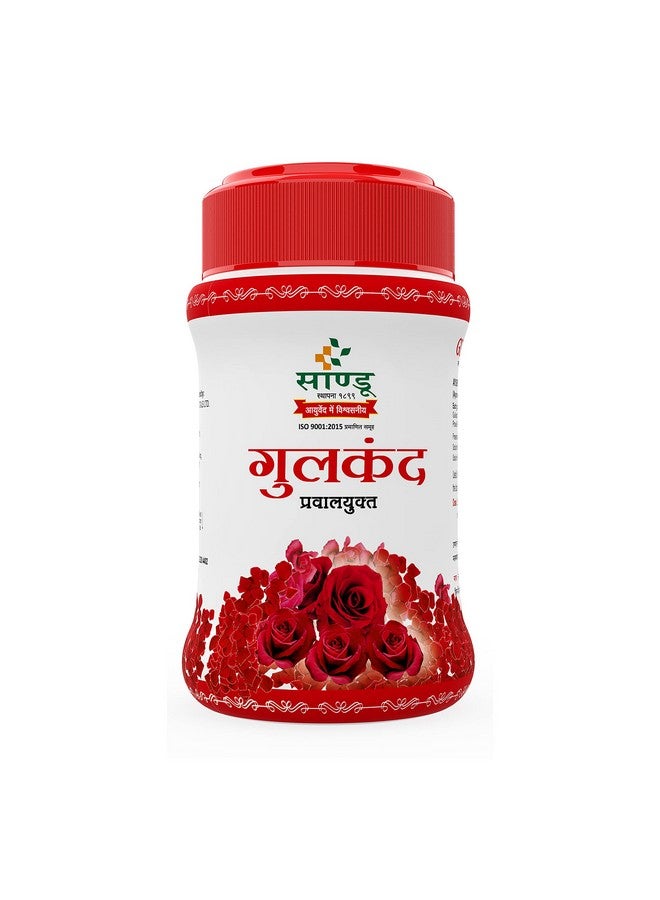 Sandu Gulkand (Pravalyukta) | Made Using Organic Hand-Picked Rose Petals | Excellent Coolant (1 Kg) - Image 2