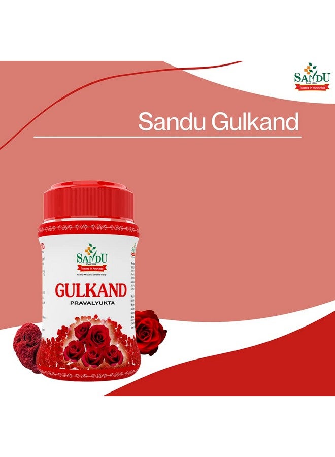 Sandu Gulkand (Pravalyukta) | Made Using Organic Hand-Picked Rose Petals | Excellent Coolant (1 Kg) - Image 3