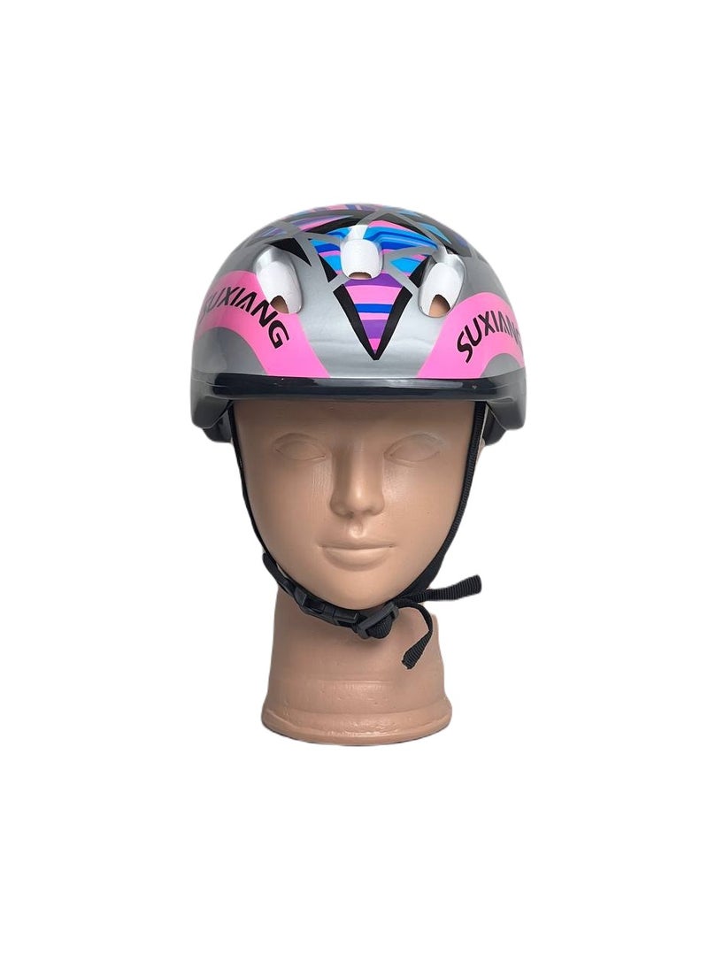 SportQ - SportQ Children's Helmet, Adjustable to Wear While Skiing and Cycling for Children - Multi Color - Image 1