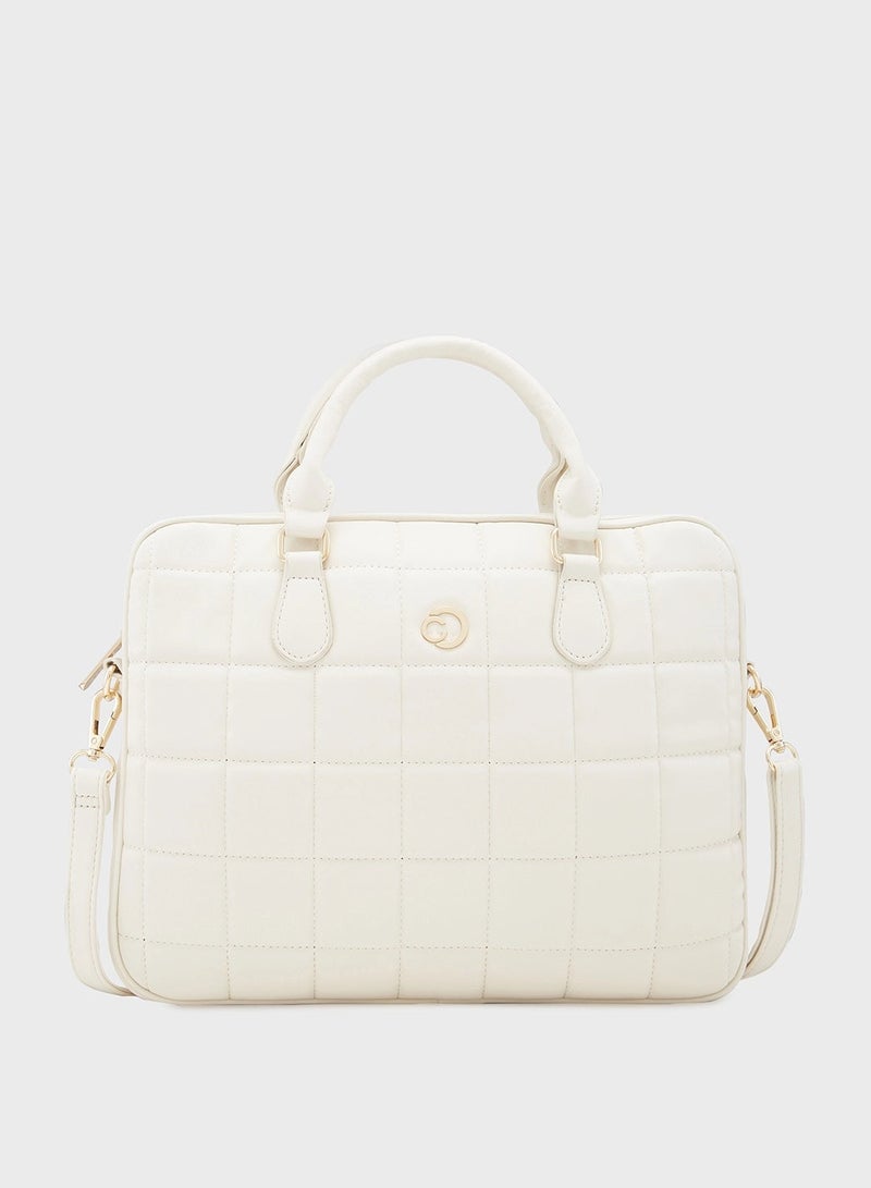 CAPRESE-BRAXTON LAPTOP SLEEVE MEDIUM BEIGE - Image 1