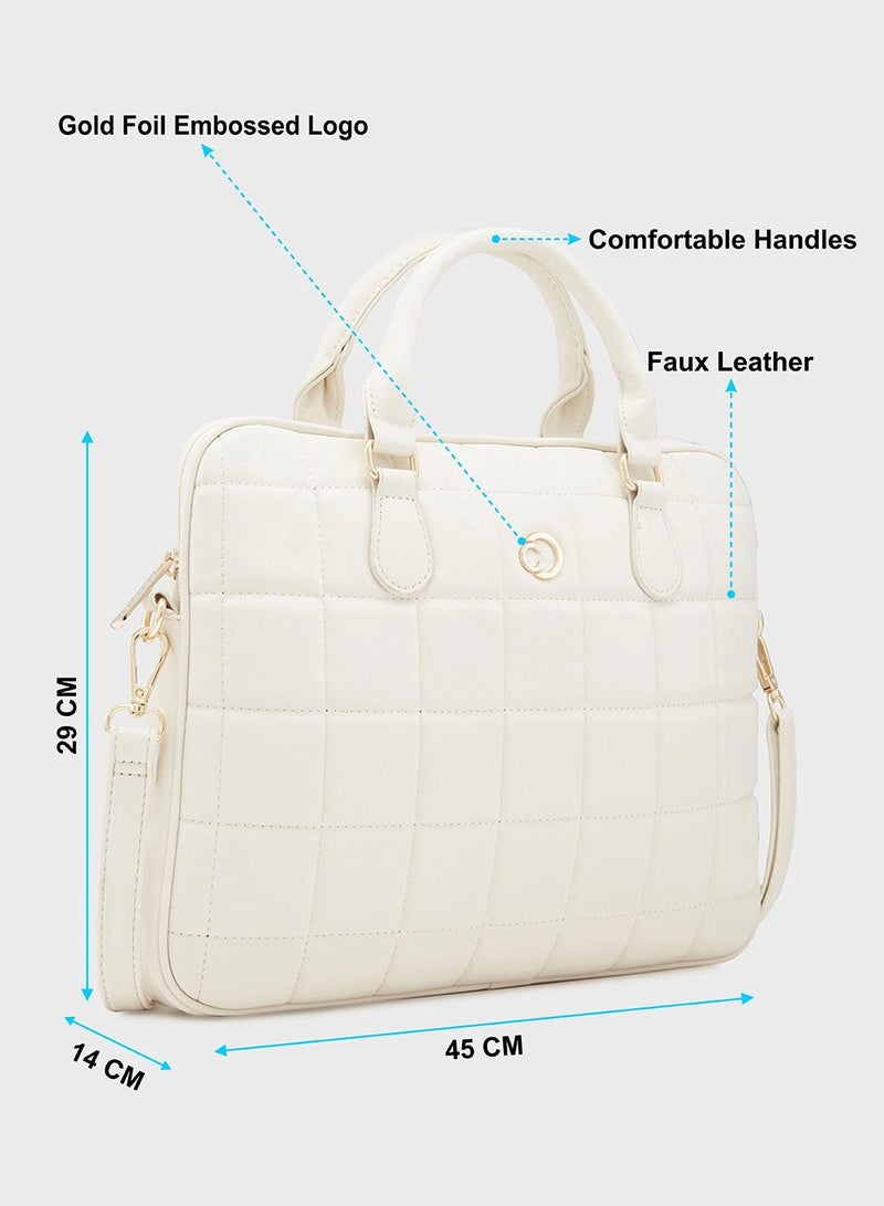 CAPRESE-BRAXTON LAPTOP SLEEVE MEDIUM BEIGE - Image 5