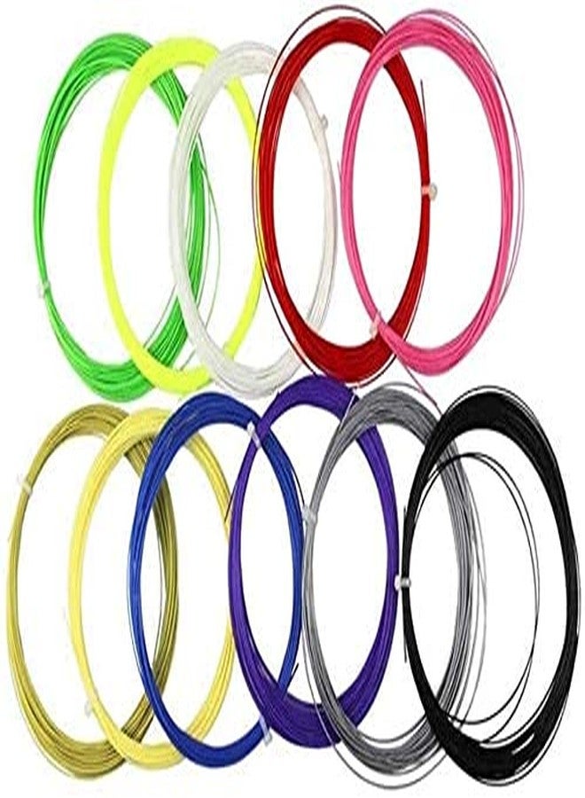 Gmefvr High Resilience Badminton String (Multi, 0.7MM, 10M) - Pack of 4 - Image 2