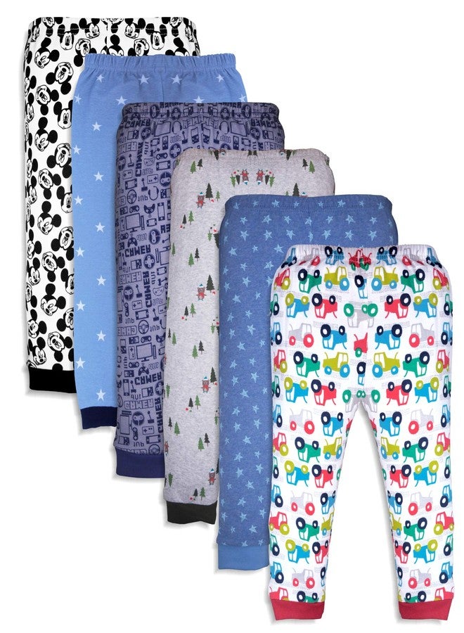 X2O Cotton Baby Pajama Pants with Rib (Unisex) (Multicolor) (Assorted Prints) (5 to 6 Years) Pants_005 - Image 1