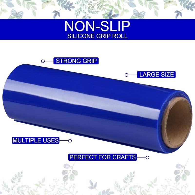 Nosiny 2 Pcs Non Slip Silicone Grip Material Roll Anti Slip Large Roll 787 x 3 ft Cut to Size Mat Large Table Pads for Eating Aids Baking Crafts Counter Drawer or Any Surface Blue - Image 5