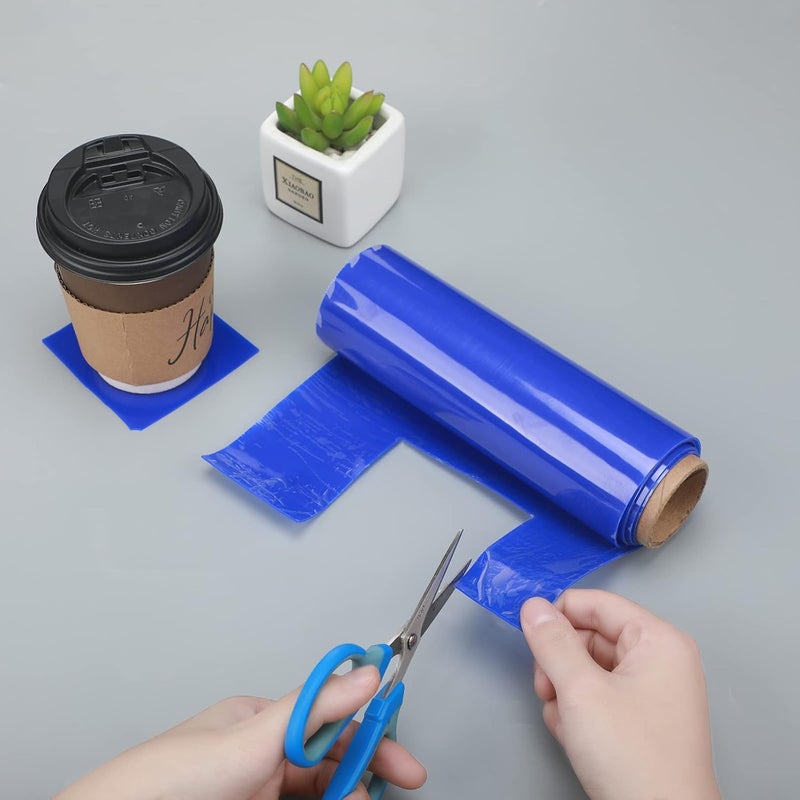 Nosiny 2 Pcs Non Slip Silicone Grip Material Roll Anti Slip Large Roll 787 x 3 ft Cut to Size Mat Large Table Pads for Eating Aids Baking Crafts Counter Drawer or Any Surface Blue - Image 4