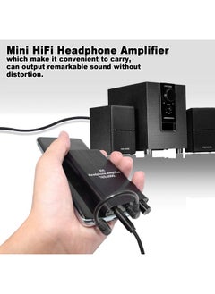 LVY Headphone Amplifier A010 Portable Headphone Amp 3.5Mm Audio Rechargeable Twostage Gain Switch Hifi Headphone Amplifier Compatible Mp3 4 Phones Computer And Various 3.5Mm Audio Digital Devices  - Image 4