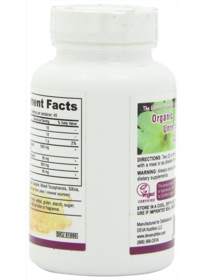 Deva Vegan Vitamins , Vegan Evening Primrose Oil VCaps, Vegan Dietary Supplement, 90-Count Bottle - Image 4