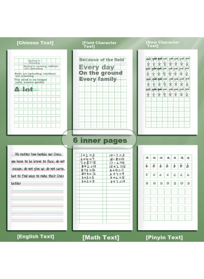 Kaba Bear Kabaxiong Pinyin Workbook, 36k/14 Sheets, Nationwide, For Primary School First And Second Graders, Kindergarten Transition, Eye Protection, Practice Book, Pinyin Workbook - Image 4