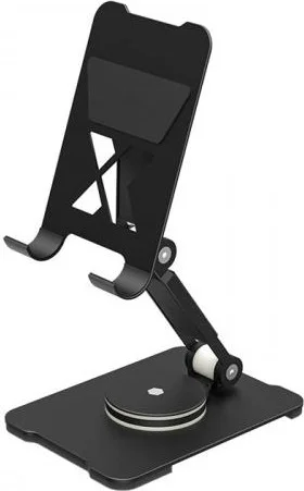 بولهاموبيل Polham 360 Degree Rotatable Height and Angle Adjustable Foldable Tablet, Phone Stand, Durable