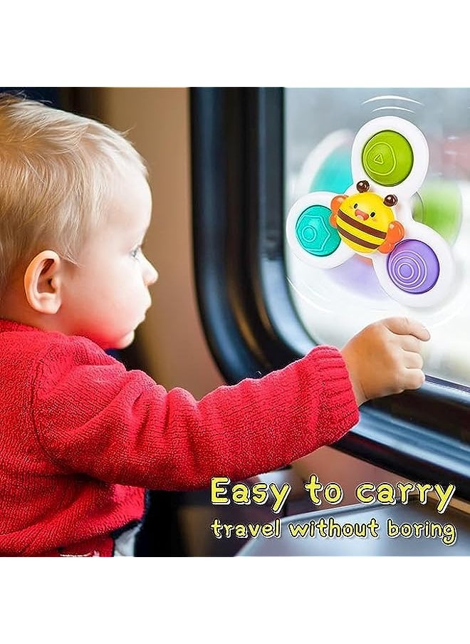 PROMASS Cup Spinner Toys, Simple Dimple Pop it Fidget Toys with Suction Cup Silicone Flipping d Release Stress and Anxiety Kids Sensory Spinning Toys Gifts for 18 Months up Toddlers  - Image 2