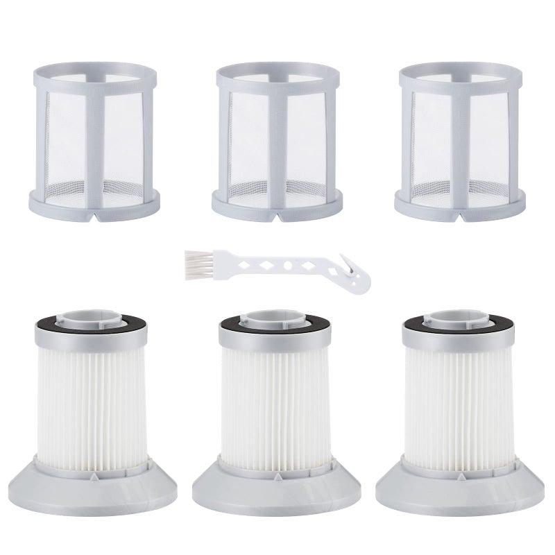 BTRSOLUS 3 Pack Filters for Bissell Zing & Powerforce Bagless Canister Vacuum 2156A / 1665/16652 / 1665W, Zing Vacuum Filter Replacement with 1 Cleaning Brush - Image 1