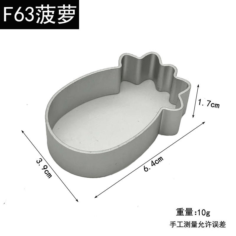 Aluminum Alloy Cookie Mold Pineapple Cake Mold Curling Circle Cookie Tool Fruit Cutting Baking Tool - Image 4