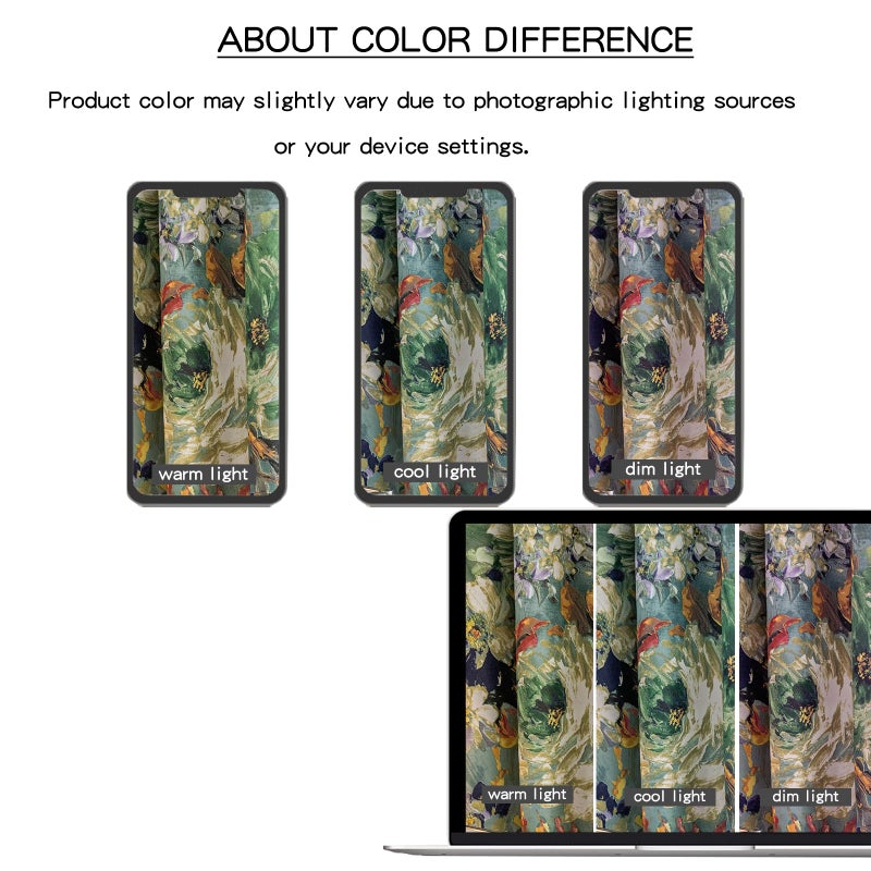 SUOUO Dark Green Vintage Floral Blackout Curtains for Bedroom 96 inches Long Pattern Painting Flower Window Drapes for Living Room 2 Panels - Image 4