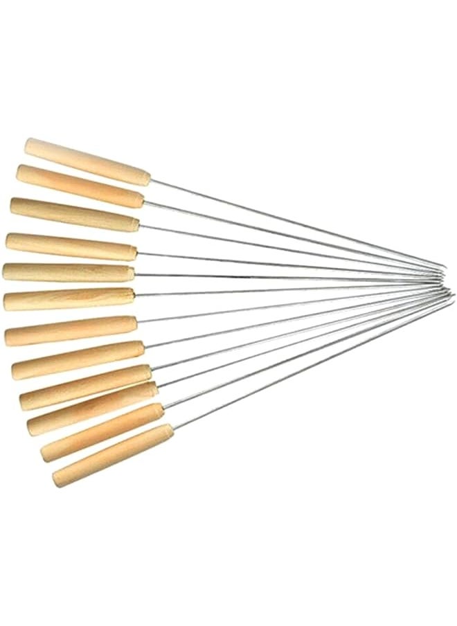 CUISINEART - Barbecue Stainless Steel Skewer With Wooden Handle, Outdoor Grill Accessories - Image 1