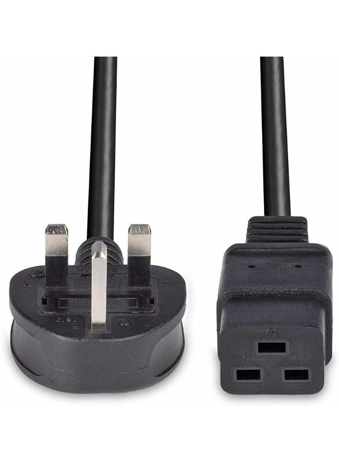 Salab Heavy Duty C19 to UK 3 Pin Server UPS Power Cord Cable – 14 AWG, 250V 16A, Full Copper Core, Available in 1.5M (1.5 METERS) - Image 2