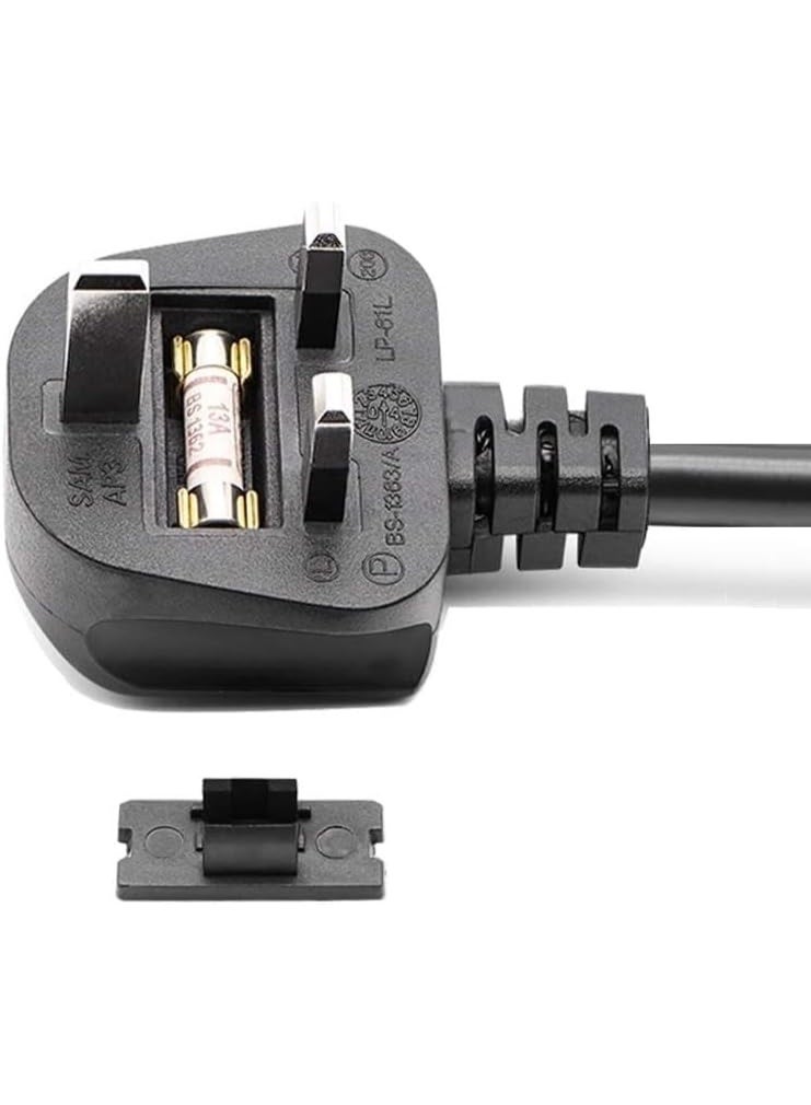 Salab Heavy Duty C19 to UK 3 Pin Server UPS Power Cord Cable – 14 AWG, 250V 16A, Full Copper Core, Available in 1.5M (1.5 METERS) - Image 3