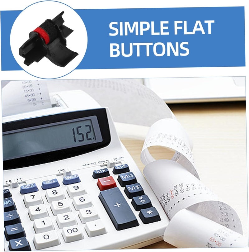 Veemoon 5pcs Versatile Ink Roller for Calculator Dual Easy Installation Low-Carbon for Home Office Use - Image 3