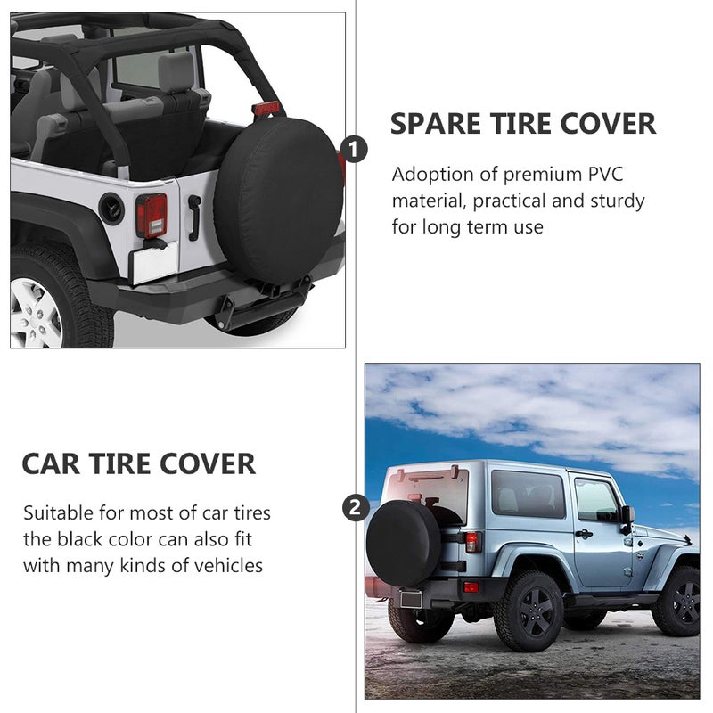 RV Spare Tire Cover Portable Spare Tire Cover Universal Car Tire Cover Car Accessories - Image 5