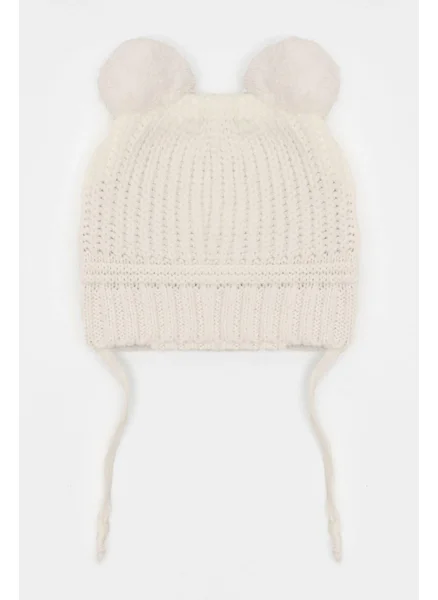 Zepkids Striped Ecru Colored Beret