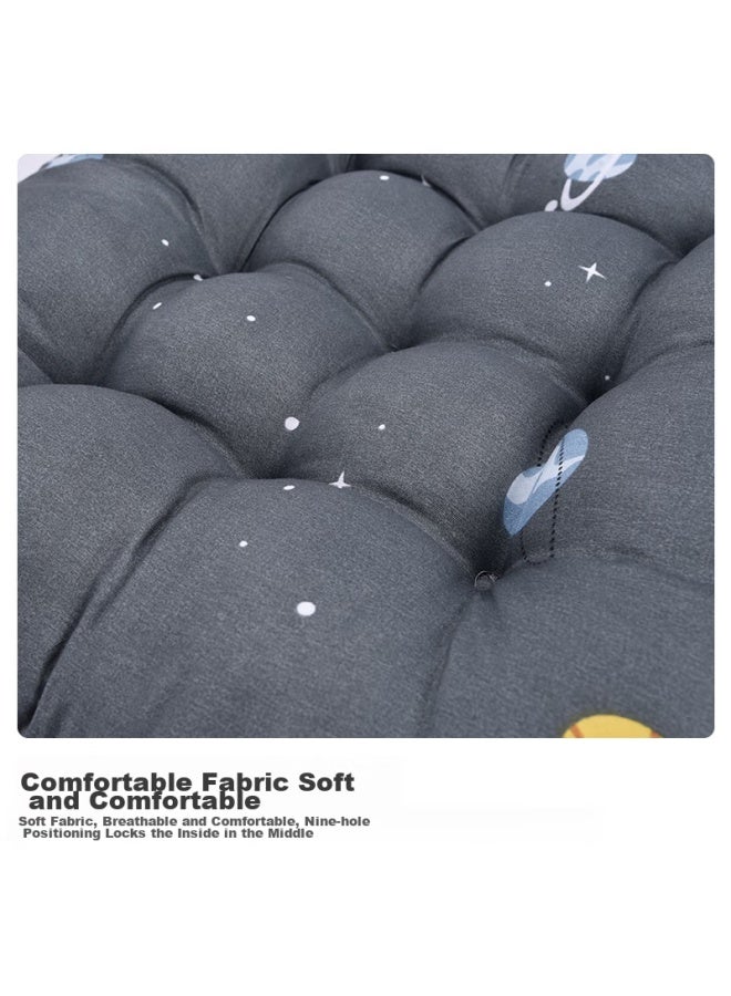 Foojo Thickened Seat Cushion, Chair Pad, Floor Mat, Living Room Sofa Rug, Mat, Dining Chair Pad, 40*40*10cm, Gray - Image 2
