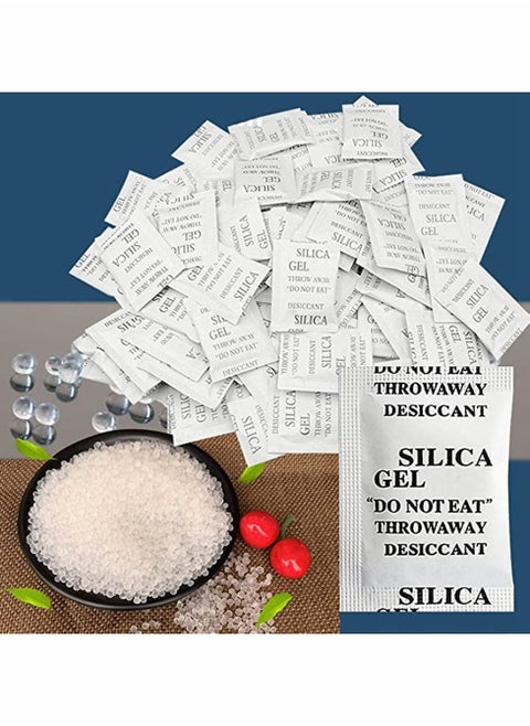 100 Packs Food Grade Dessicant Silica Gel 3 Gram