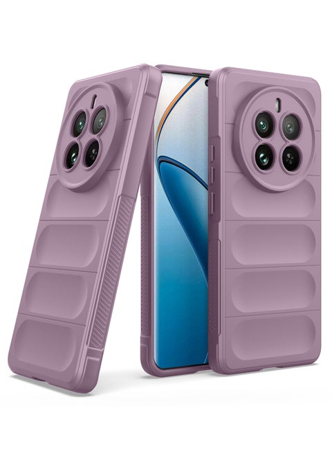 Premium Protection Back Silicone Case Compatible with Realme 12 Pro 5G/Realme 12 Pro Plus 5G/Realme P1 Pro 5G Magic Shield Shockproof Case with Camera Protection (Lavender)