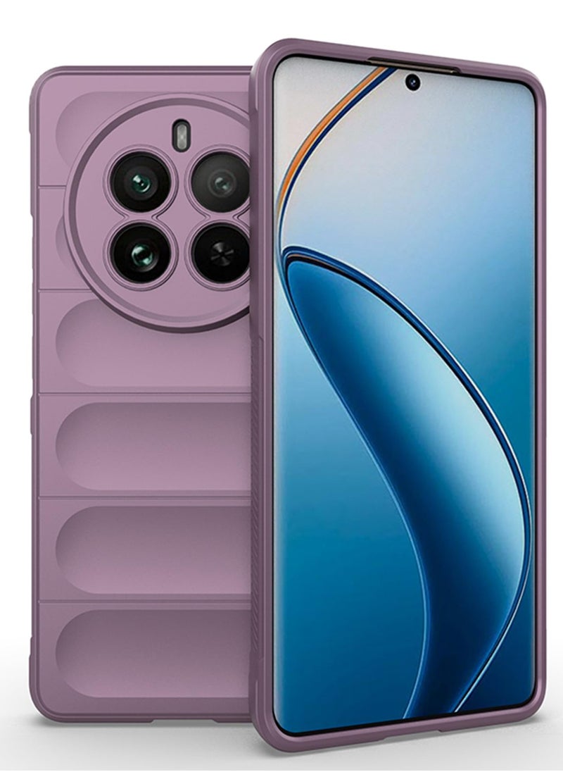 Premium Protection Back Silicone Case Compatible with Realme 12 Pro 5G/Realme 12 Pro Plus 5G/Realme P1 Pro 5G Magic Shield Shockproof Case with Camera Protection (Lavender)