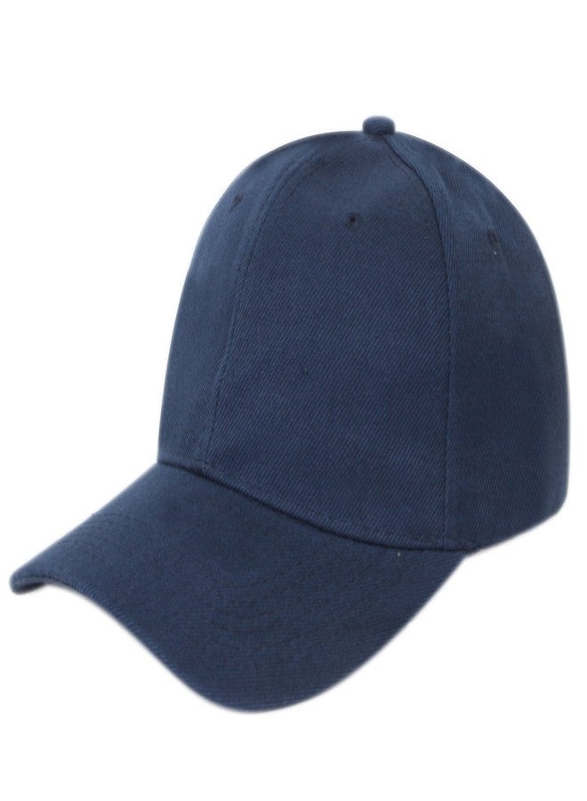 ILU Cap for Men Women Topi Unisex Head Branded Boy's Girl's Caps Adjustable Strap Summer Sports Cricket Gym Dance Cotton Free Size Woolen Fashion Baseball Hip hop Helmet Winter Snapback (Blue) - Image 3
