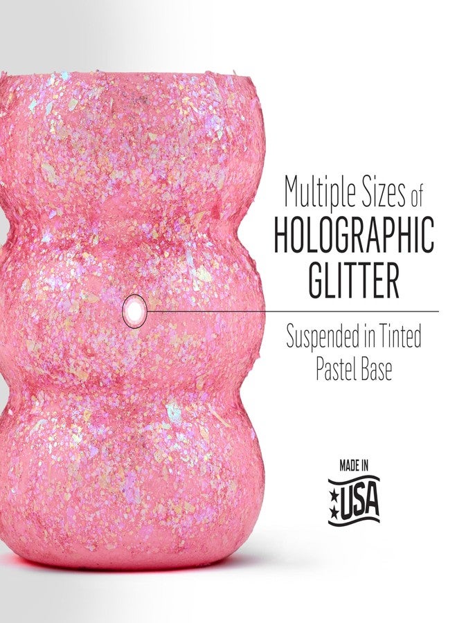 FolkArt Glitterific Pastel Acrylic Craft Paint, Pink 2 fl oz Glitter Paint with a Glossy Finish for DIY Arts and Crafts Projects, 36392 - Image 3