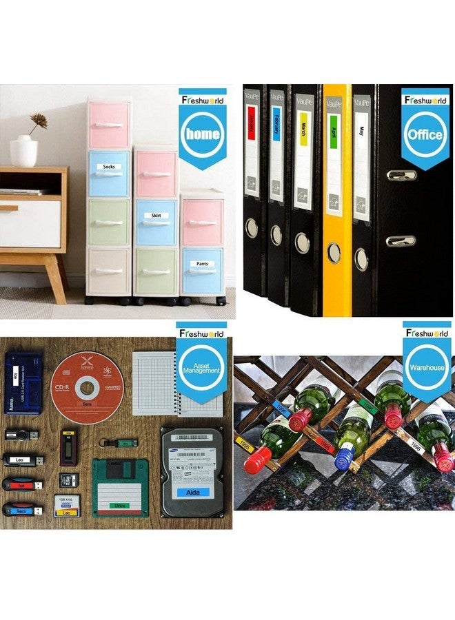 Freshworld 6-Pack Compatible Dymo D1 Label Tape Replacement For Dymo Label Maker Refills D1 45013 45010 45016 45017 45018 45019 Label,For Dymo Labelmanager 160 280 Pnp 360D 210D 420P, 1/2 Inch X 23 Ft - Image 5