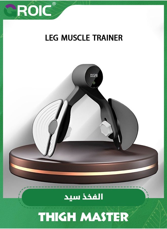 GROIC Thigh Master, Inner Thigh Exercise Equipment with Counter Rechargeable, Kegel Exerciser, Pelvic Floor Trainer, Hip Trainer for Butt/Arm/Leg with 4 Levels Resistance Adjustable for Men & Women  - Image 2
