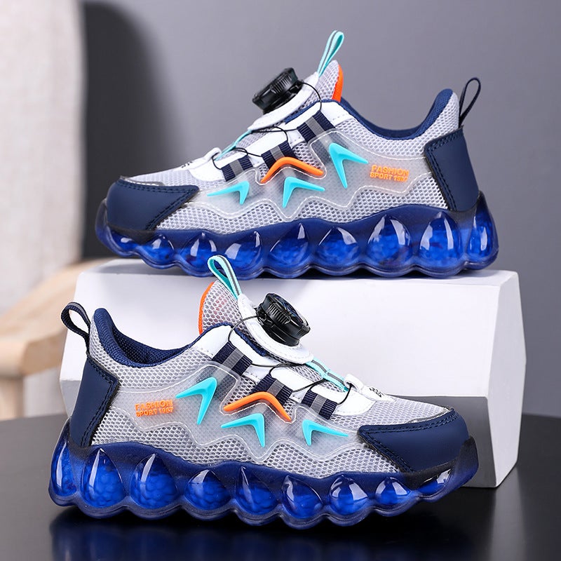 Sale Boys' Shoes 2024 Autumn New Boys' Dad Shoes With Rotating Buckle For Older Children - Image 5