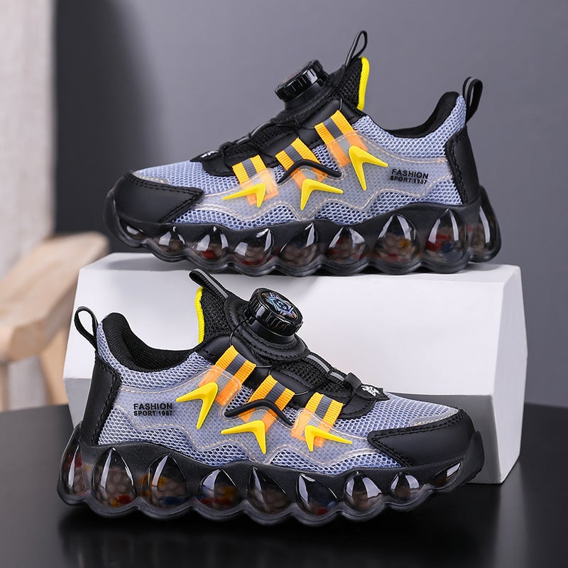 Sale Boys' Shoes 2024 Autumn New Boys' Dad Shoes With Rotating Buckle For Older Children - Image 4