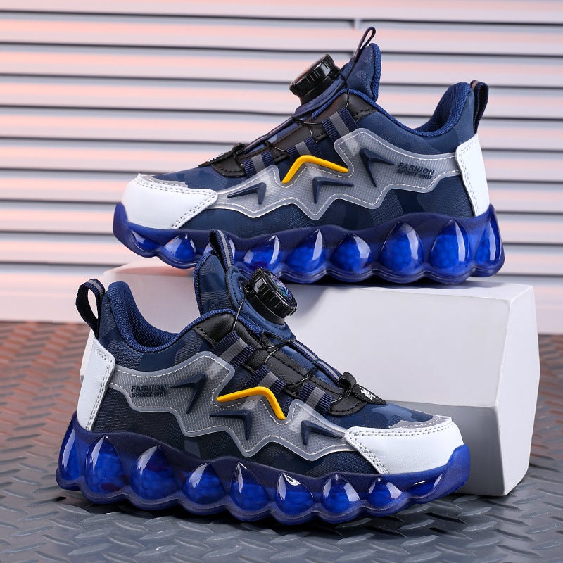 Sale Boys' Shoes 2024 Autumn New Boys' Dad Shoes With Rotating Buckle For Older Children - Image 1