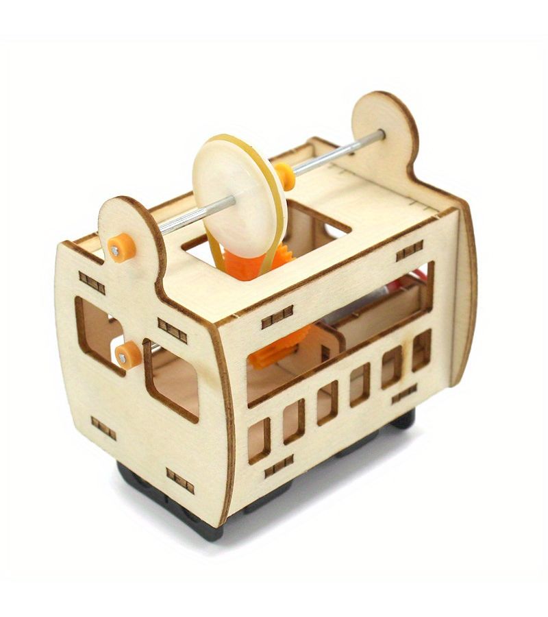 Sightseeing Car Cable Car Model Science Kit For Kids Student Project Learning Toy - Image 5