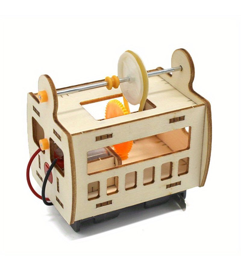 Sightseeing Car Cable Car Model Science Kit For Kids Student Project Learning Toy - Image 4