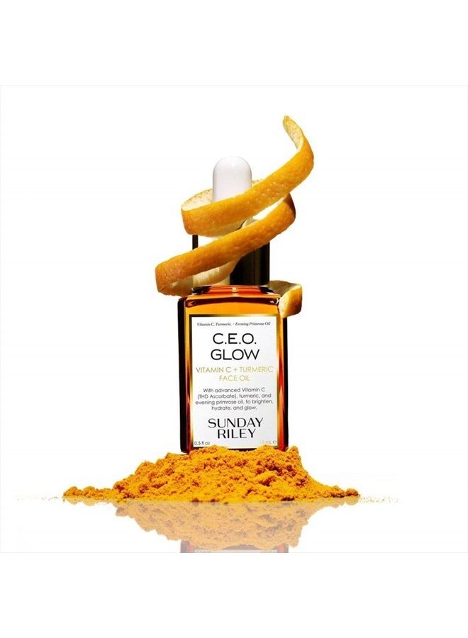 Sunday Riley زيت الوجه C.E.O. Glow بفيتامين C والكركم، 0.5 أونصة سائلة - Image 5