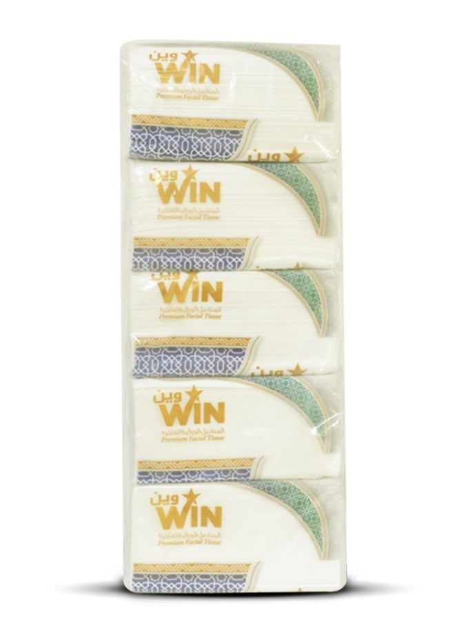 WIN Nylon Facial Tissue Paper 1 Ply x 600 Sheets Pack of 30 - Image 2