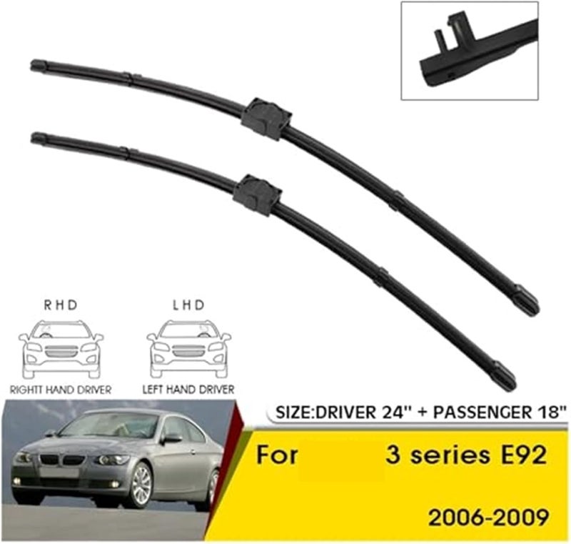 Wivplex Car Wiper Blade Set for 3 Series E92 (2006-2009) - Image 2