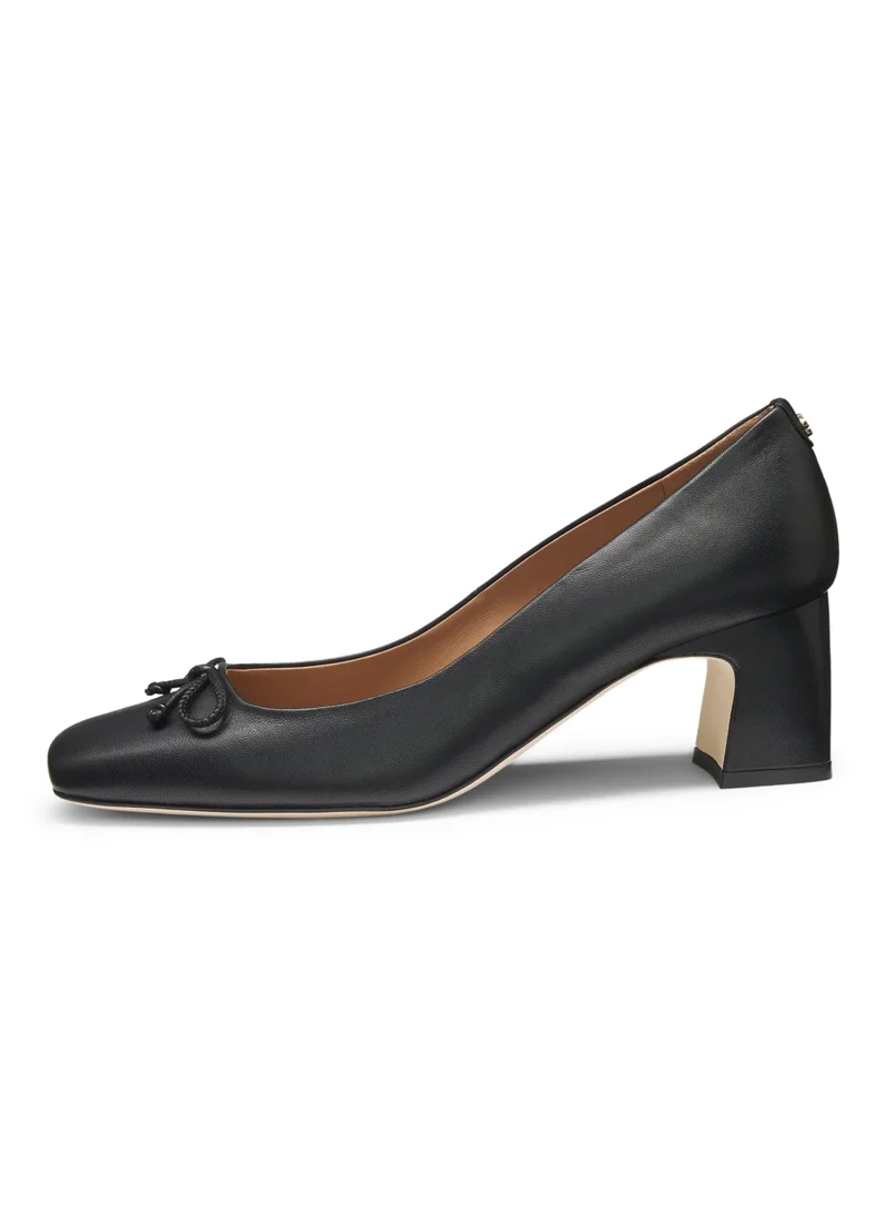 BOSS Heeled pumps in nappa leather with Double B monogram