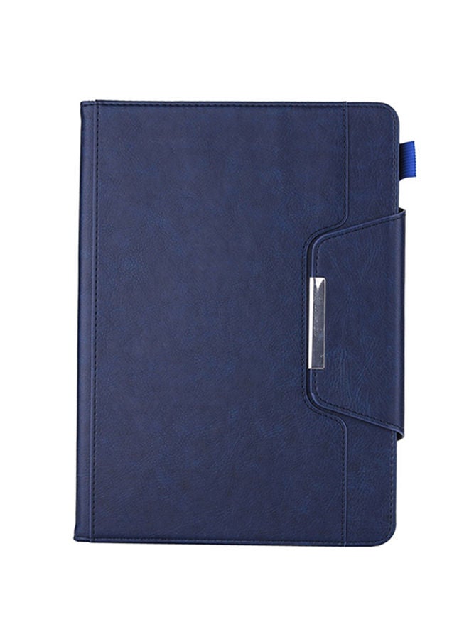 NIBEMINENT Business Style Horizontal Flip Leather Case With Holder/Card Slot/Photo Frame And Wallet For Apple iPad 10.2 inch Blue  - Image 1
