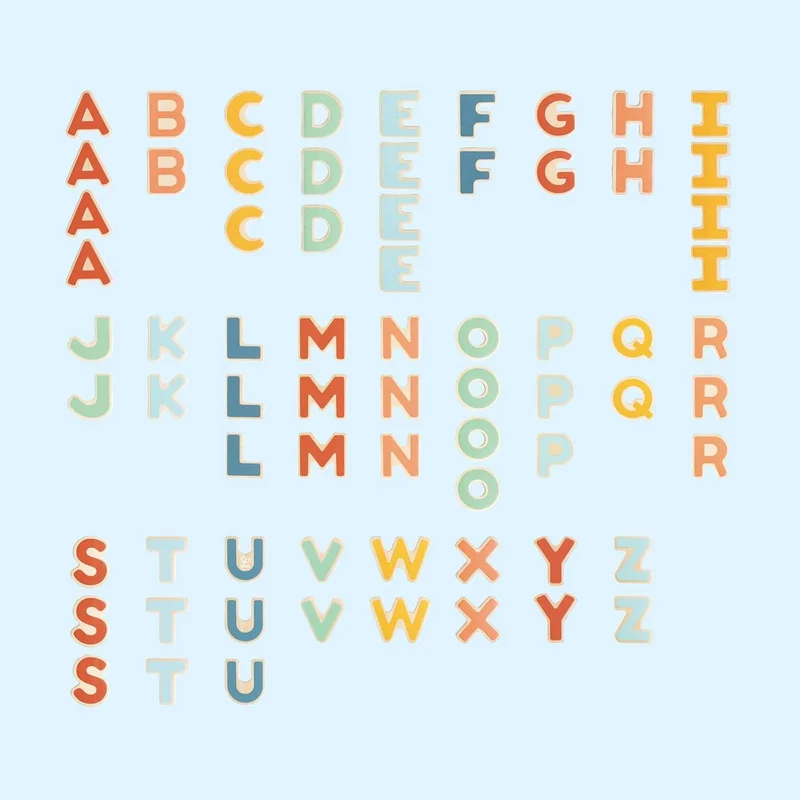 هيب Hape Magnetic Letters 70-Piece Wooden Alphabet Set for Kids, Colourful ABC Magnets for Letter Recognition, Spelling & Word Building, Educational Early Learning Toy, Ages 3 Years+
