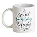 Dicksons Sweet Friendship Refreshes The Soul Plum Purple 11 ounce Ceramic Novelty Coffee Mug - Image 2