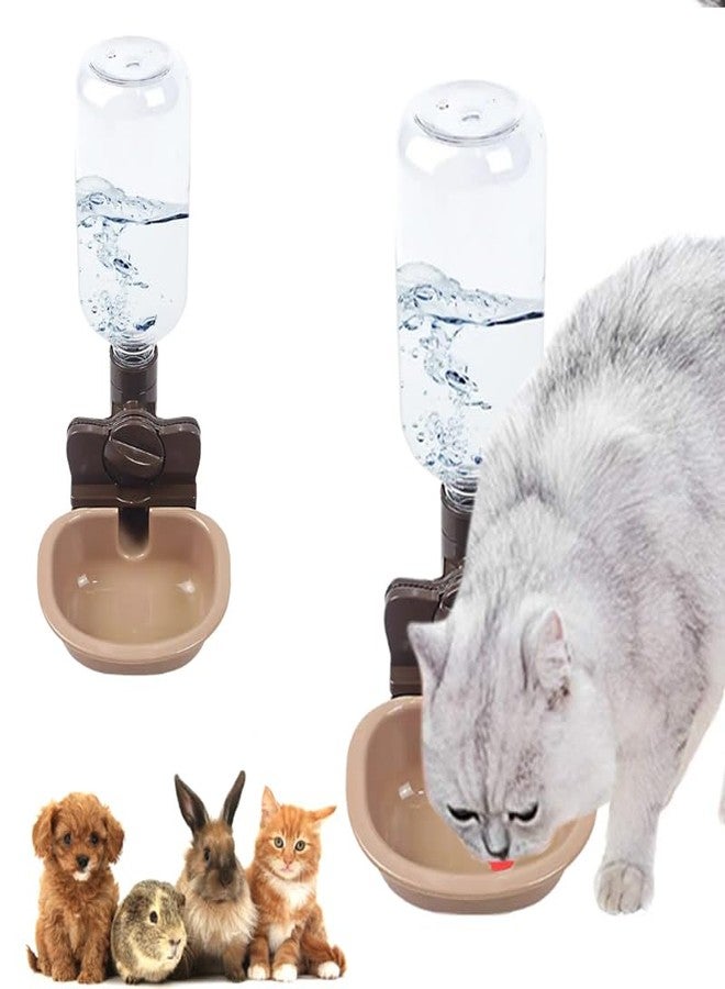 Sage Square Acrylonitrile Butadiene Styrene Cat Water Feeder Set, Automatic Cat Feeder with Water Dispenser, Detachable Bowl, Pet Feeder for Cat,Dog Rabbit, Guinea Pig,10 cm,H_10 cm,W_10 cm - Image 1