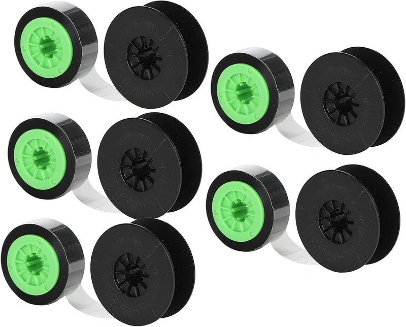 5Pcs Ink Ribbon Black Green for Printer IR300B/380E/390A/370A, High Temperature , Clear Printing, Small Size, Easy to Carry and Store, Accurate Hole Position - Image 1