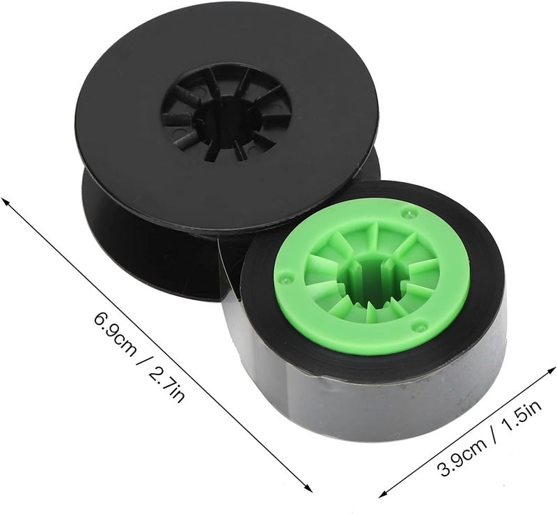 5Pcs Ink Ribbon Black Green for Printer IR300B/380E/390A/370A, High Temperature , Clear Printing, Small Size, Easy to Carry and Store, Accurate Hole Position - Image 3