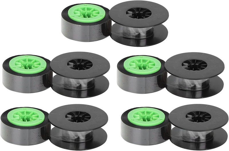 5Pcs Ink Ribbon Black Green for Printer IR300B/380E/390A/370A, High Temperature , Clear Printing, Small Size, Easy to Carry and Store, Accurate Hole Position - Image 4